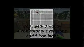 Minecraft How to Craft Pistons and Sticky Pistons[HD]