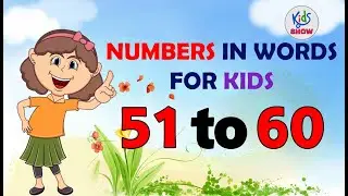 51 to 60 | counting 51 to 60 | 51 to 60 spelling | learn count 51 to 60