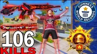 106 KILLS!! 😱 SUPER AGGRESSIVE RUSH GAMEPLAY WITH BEST OUTFIT 🔥 PUBG MOBILE 