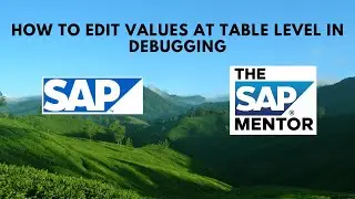 How to edit standard/custom table values or entries in debugging mode in SAP