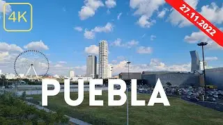 4K WALKING PUEBLA CITY, MÉXICO - LINEAL PARK TOUR - 2022