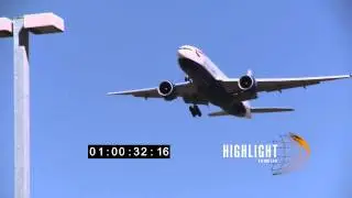 Israel stock footage: Airplane landing in Ben Gurion airport