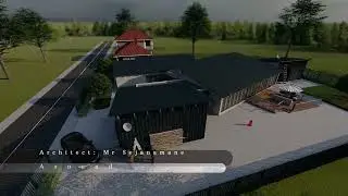 Modern Skillion roof House design