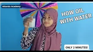 A wonderful experiment video with oil, water and handwash🧪🥼