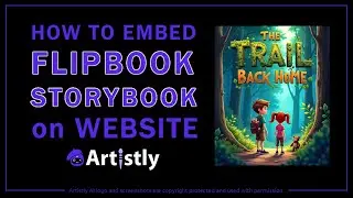 Как встроить книгу рассказов Flipbook на сайт с помощью Artly AI