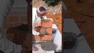 Red Stone Bricks Perfect Joining | Masonry Work Shorts