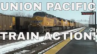 UP TRAIN ACTION AT ELBURN, IL