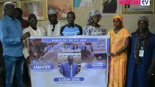 Remise drapeaux lamb xaale fo xa piy den avec monsieur maire karim sene
