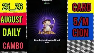 Hamster kombat 25_26 august daily combo card || august 26