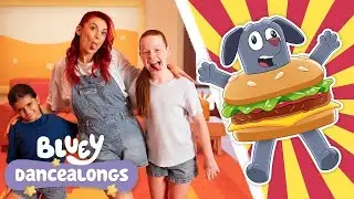 Bluey Burger Dog Dance Routine and Tutorial 🍔🌭 | Bluey Dancealongs 🪩 | Bluey