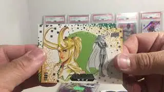 Opening a 3rd Set of 4 2020 Upper Deck Marvel Anime Comic Book Trading Card Hobby Packs