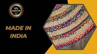 Round Jute Floor Mat | Eco Chic Home Decor &ndash; DN Handicraft