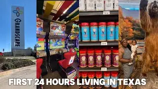 First 24 Hours Living In Texas| Exploring the city, GrandScape, Arcade fun+More