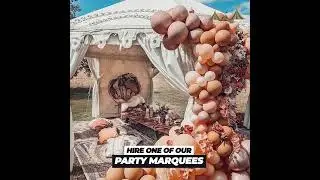 Impress your friends & family with a Luxury marquee at home delivered & installed for free.