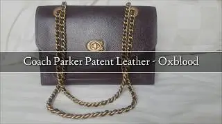 Coach Parker Patent Leather - Oxblood (what fits in, how i wear)