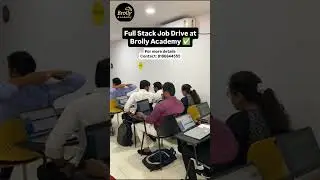 Full-stack job drive at Brolly Academy - 2025