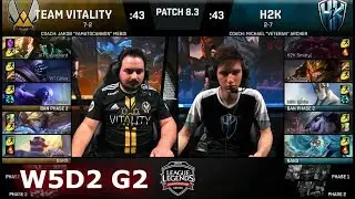 Vitality vs H2K Gaming | Week 5 Day 2 of S8 EU LCS Spring 2018 | VIT vs H2K W5D2 G2