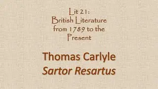 Thomas Carlyle, Sartor Resartus
