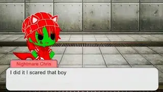 Nightmare Chris Jumpscares At Kid Monster Inc (Reuploaded) @christhezombiehisoc 🥺