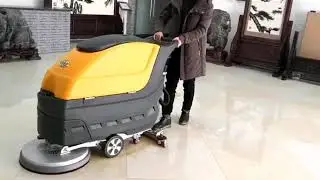 M55 hand push floor scrubber