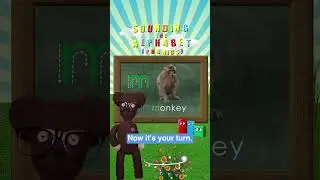 Learning to sound the letter M (phonics for kids) 2-4 years old