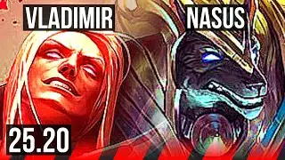 VLADIMIR vs NASUS (TOP) | 50k DMG, Godlike, 11/4/10 | EUW Master | 25.20
