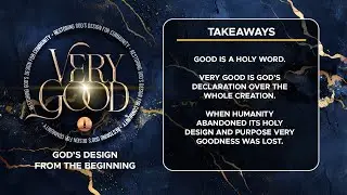 Restoring God&rsquo;s Design for Community | Very Good (Sermon Only)