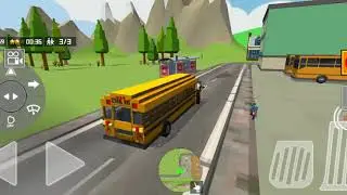 School Bus Simulator Blocky World - Best Android GamePlay FHD | by Trimco Games |