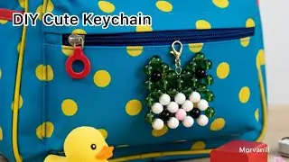 DIY Beaded Bag Charm: Step-by-Step Frog Keychain with 10mm Pearls
