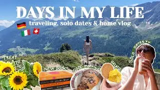 a super cozy *no talking* vlog 🌼 traveling, solo dates, book haul & more...