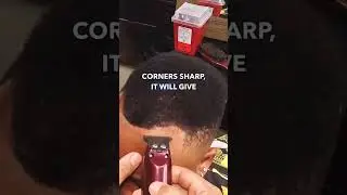 POV lineup on receding hair. 💈No push back!