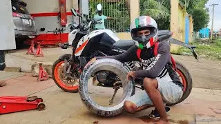 Tyre Mathiyachu 🤩 New Rubber for BbyQueen 💯