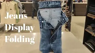 Jeans display style | jeans fold style | jeans folding tricks | organization tips to save space
