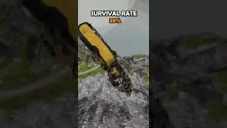 Capsule bus vs a cliff #shorts #beamng #carvscliff