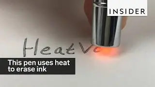 This pen uses heat to erase ink