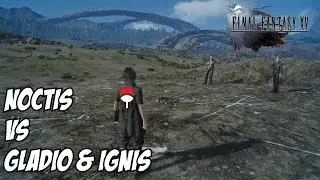 Final Fantasy 15 Noctis vs Brotherhood - Gladiolus and Ignis camp training session ( Sasuke style )