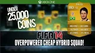 FIFA 14 | CHEAP OVERPOWERED HYBRID for UNDER 25k! | Squad Builder #73