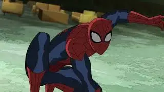 Spider Man, Miles And Iron Patriot Fights Iron Vulture   Ultimate Spider Man Sea