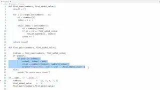 Python - Two-Sum Algorithm: Find Pairs in Array with Target Sum