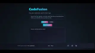 CodeFusion Preview Video