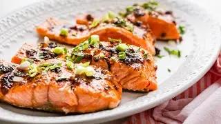 Bourbon Glazed Salmon