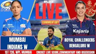 Mumbai Indians Women vs Royal Challengers Bengaluru Women | WPL | Live Cricket Score & Commentary