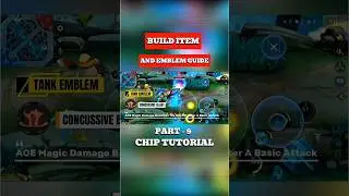 Part 9 - Chip Tank Emblem Concussive Blast, Item Build, Rotation and Skill Combo Tutorial