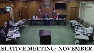 MONTGOMERY COUNTY LEGISLATIVE MEETING: NOVEMBER 25, 2025