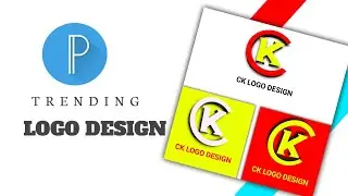 C K Unique and Trending logo design in PixelLab, Create in mobile, ck logo design by PixelLab, #ck