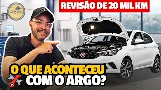 Revis&atilde;o do Fiat argo ap&oacute;s 20 mil kms