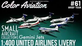 1/400 Gemini Jets United Airlines Livery Small Aircraft Collections (Color Aviation Brief Tours)