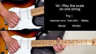 #26 Minor Scale Horizontal | Open Skill Practice Demo with Backing Track (Lesson 1)