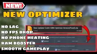 *NEW* CODM 32BIT.APK | ANTI FPS DROP & LAG , REDUCE PHONE STORAGE & RAM BOOSTER | OPTIMIZER APK S5