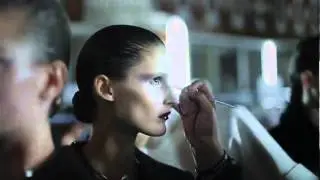 Backstage at the Yves Saint Laurent AW 12/13 show.